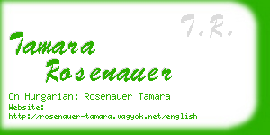 tamara rosenauer business card